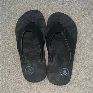 Volcom Black Flip Flops